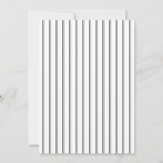 Black Minimalist Floral Bouquet-Vrijgezellenfeest Kaart (Achterkant)