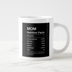 Black Minimalist Ma Nutrition Feit Typografie Grote Koffiekop