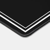 Black Minimalist Monogram Bureaumat (Hoek)