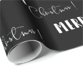 Black minimalist | Snoeppapier voor kerstaven Cadeaupapier (Rol Hoek)