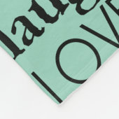 Black Mint Groene Inspirerend woorden Fleece Deken (Hoek)