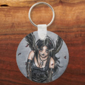 Black Misery Angel Sleutelhanger (Voorkant)