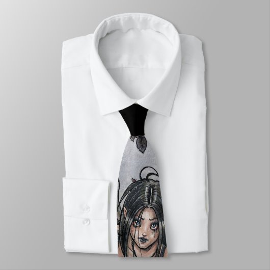 Black Misery Angel Stropdas (Gebonden)