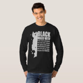 Black Mixed With Black History Month African Ameri T-shirt (Voorkant volledig)