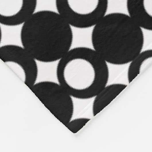 Black Mod Ball Design @ Emporio Moffa Fleece Deken (Hoek)