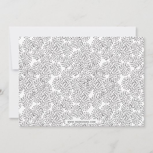 Black Mod Calligraphy Moederdag Photo Card Kaart (Achterkant)