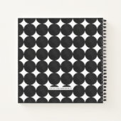 Black Modern Arch Custom Fotoalbum Journal Notitieboek (Achterkant)