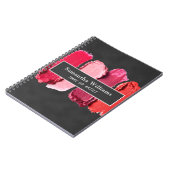 Black Modern Beauty Salon Make-up Artist Lipstick Notitieboek (Linkerzijde)