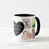 Black Modern Best Grandpa Ever Photo Custom Mok (Voorkant rechts)