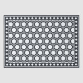 Black Modern Bone Inlay Decoupage Paper Tissuepapier (Voorkant)