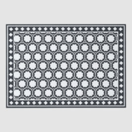 Black Modern Bone Inlay Decoupage Paper Tissuepapier