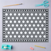 Black Modern Bone Inlay Decoupage Paper Tissuepapier (Craft)