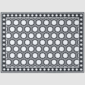 Black Modern Bone Inlay Decoupage Paper Tissuepapier (Voorkant)