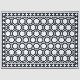 Black Modern Bone Inlay Decoupage Paper Tissuepapier