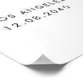 Black Modern Handwritten Script Bridal Shower Poster (Hoek)