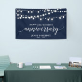 Black Modern Happy 10th Wedding Jubileum Banner (Beurs)