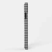 Black Modern Houndstooth met Mode Silhouette Case-Mate iPhone Case (Achterkant/rechts)