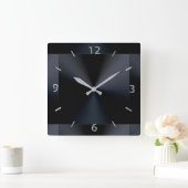 Black Modern Metallic Wall klok (Huis)