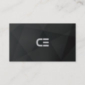 Black Modern Minimal Founder & CEO Visitekaartje (Achterkant)