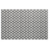 Black Modern Oval op Emporiomoffa Stof (Fat Quarter)