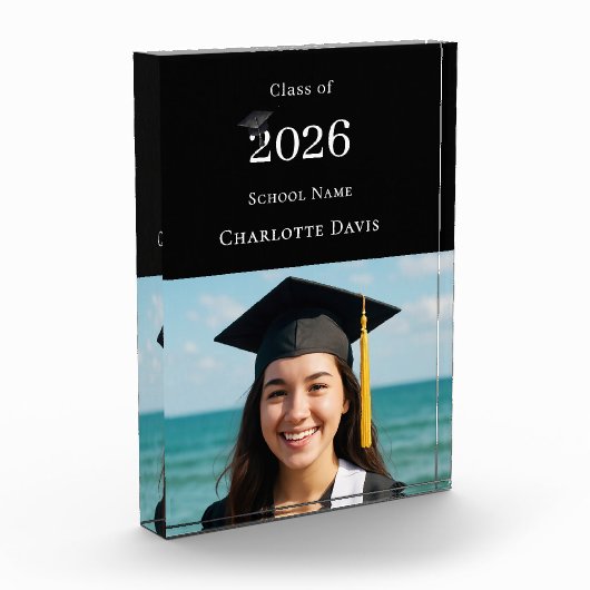 Black modern photo Graduate Fotoblokken (Links)