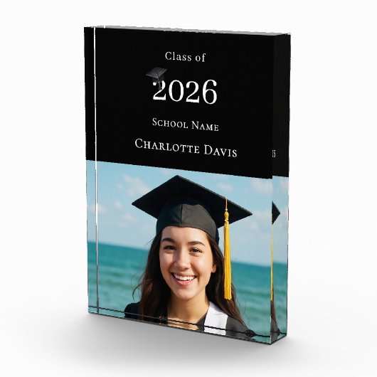Black modern photo Graduate Fotoblokken (Rechts)