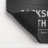 Black Modern Simple Name Persoonlijke Groomsmen Muismat (Hoek)