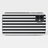 Black Modern Stripes Case-Mate iPhone Case (Achterkant (horizontaal))