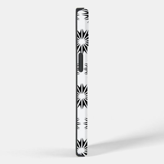 Black Modern Sunbursts Case-Mate iPhone Case (Achterkant / Rechts)