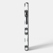 Black Modern Sunbursts Case-Mate iPhone Case (Achterkant / Links)