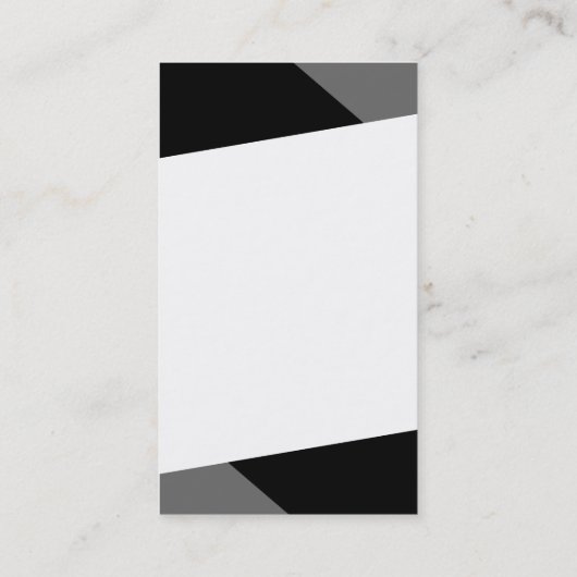 Black Modern Tuxedo Visitekaartjes (Achterkant)