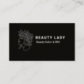 Black Modern Visitekaartje (Achterkant)