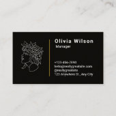 Black Modern Visitekaartje (Voorkant)