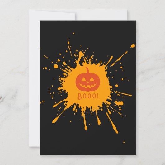 Black | Moderne Faux Opal Halloween schedels Kaart (Achterkant)