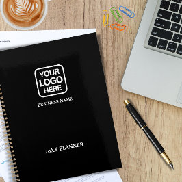 Black | Moderne professionele witte zakelijke Logo Planner