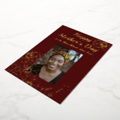 Black Moederdag Dinner Party Folie Uitnodiging (Gedraaid)