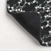 Black Molecule Mousepad Muismat (Hoek)