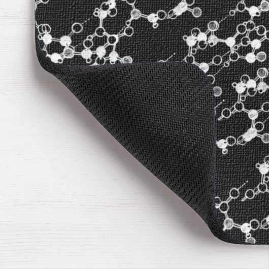 Black Molecule Mousepad Muismat (Hoek)