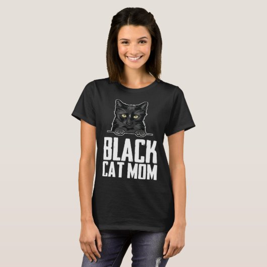 Black mom  Black kitten  Blacks  2 T-shirt (Voorkant volledig)