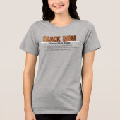 Black Mom-definitie Tri-Blend Shirt (Voorkant)