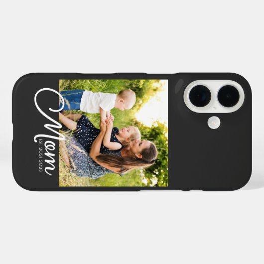 Black Mom Established Script Case-Mate iPhone Case (Achterkant (horizontaal))