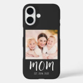 Black Mom Established Script Photo Case-Mate iPhone Case (Achterkant)