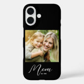 Black Mom Established Script Photo Case-Mate iPhone Case (Achterkant)