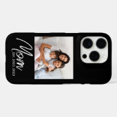 Black Mom Established Script Photo Case-Mate  iPhone Case (Achterkant (horizontaal))