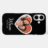 Black Mom Established Script Photo Case-Mate iPhone Case (Achterkant (horizontaal))