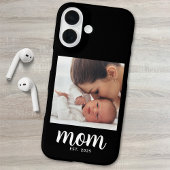 Black Mom Established Script Photo Case-Mate iPhone Case