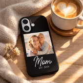 Black Mom Established Script Photo Case-Mate iPhone Case