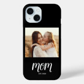 Black Mom Established Script Photo Case-Mate iPhone Case (Achterkant)