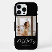 Black Mom Established Script Photo Case-Mate  iPhone Hoesje (Achterkant)