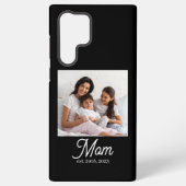 Black Mom Established Script Samsung Galaxy Hoesje (Achterkant)